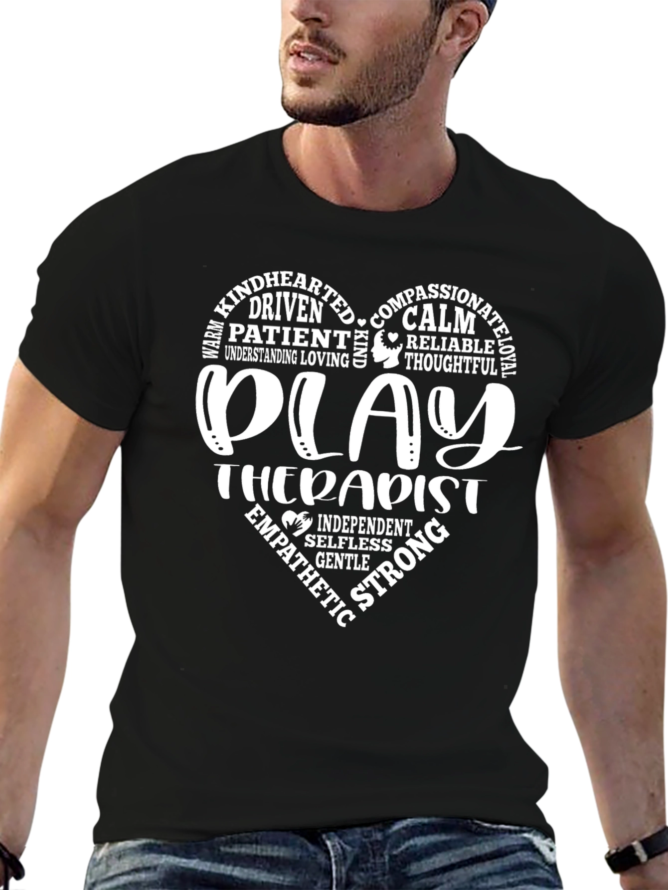 Play Therapist Heart Graphic T-Shirt