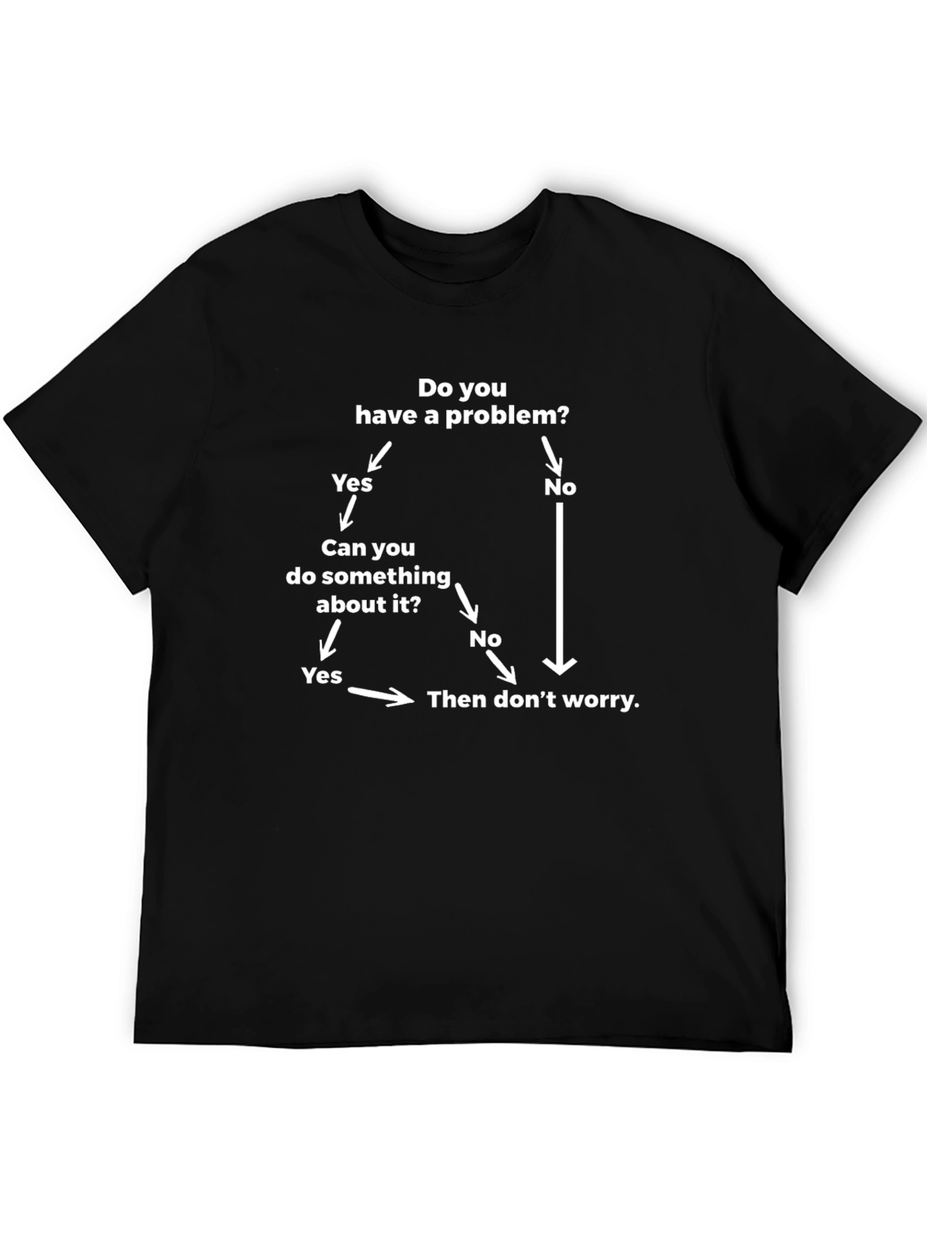 Problem Solving Flowchart Graphic Tee