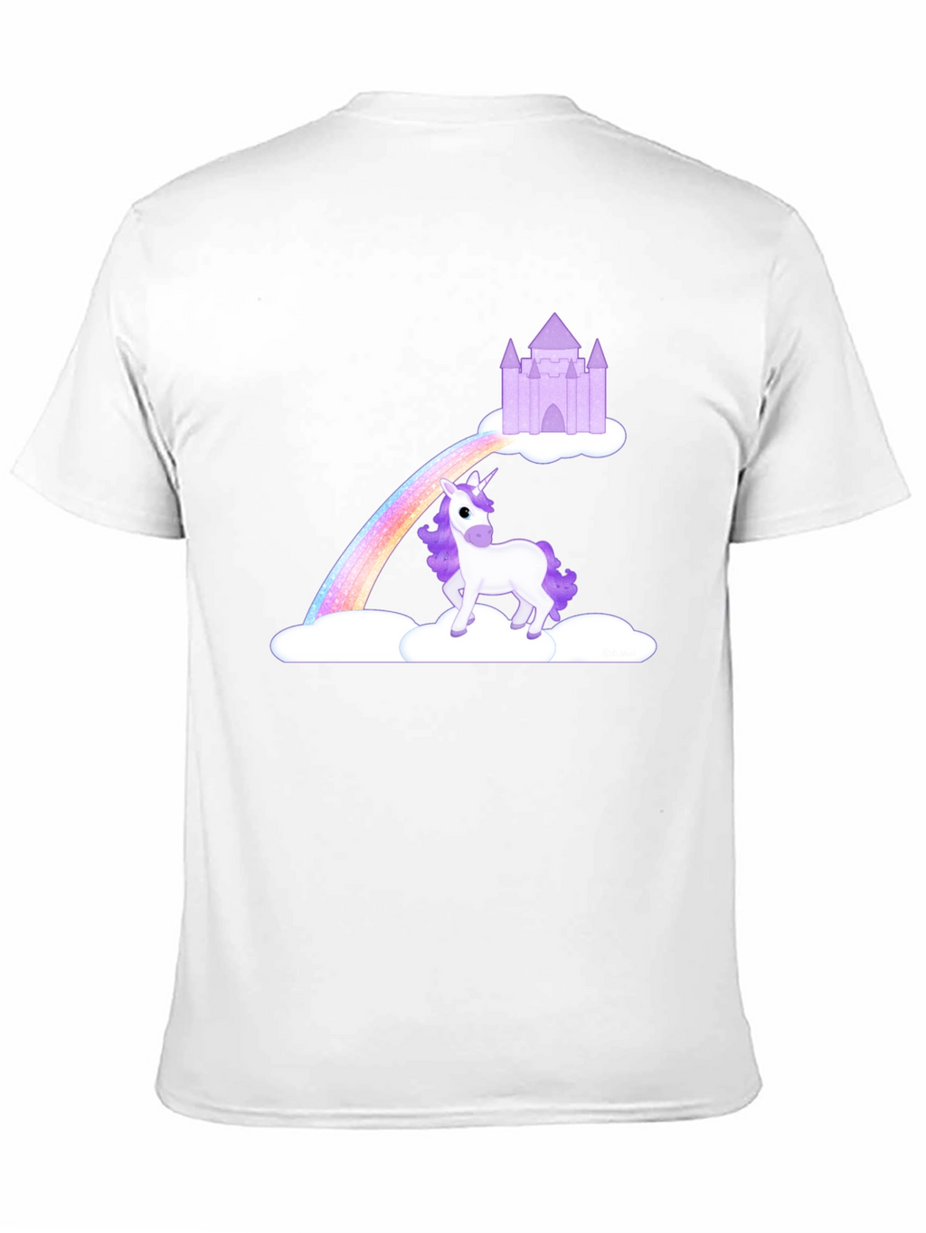 Unicorn Rainbow Castle Graphic Tee