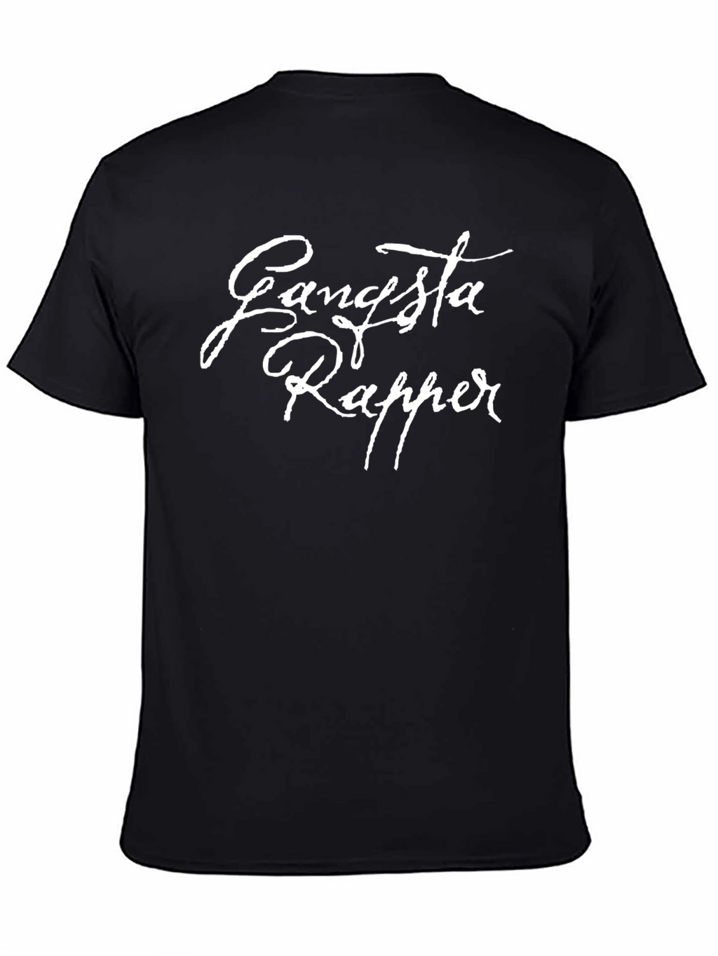Gangsta Rapper Black Tee - Classic Style