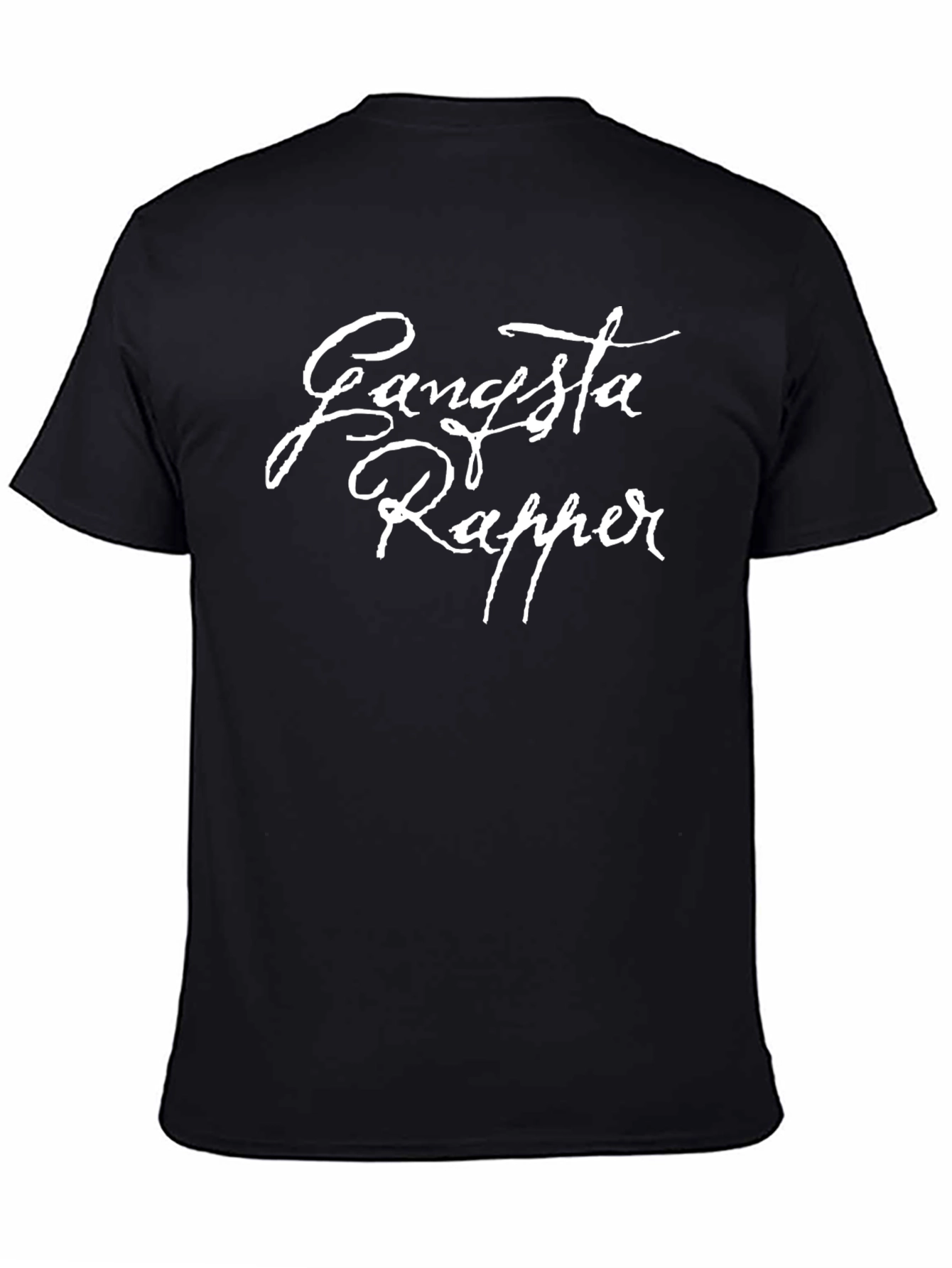 Gangsta Rapper Black Tee - Classic Style
