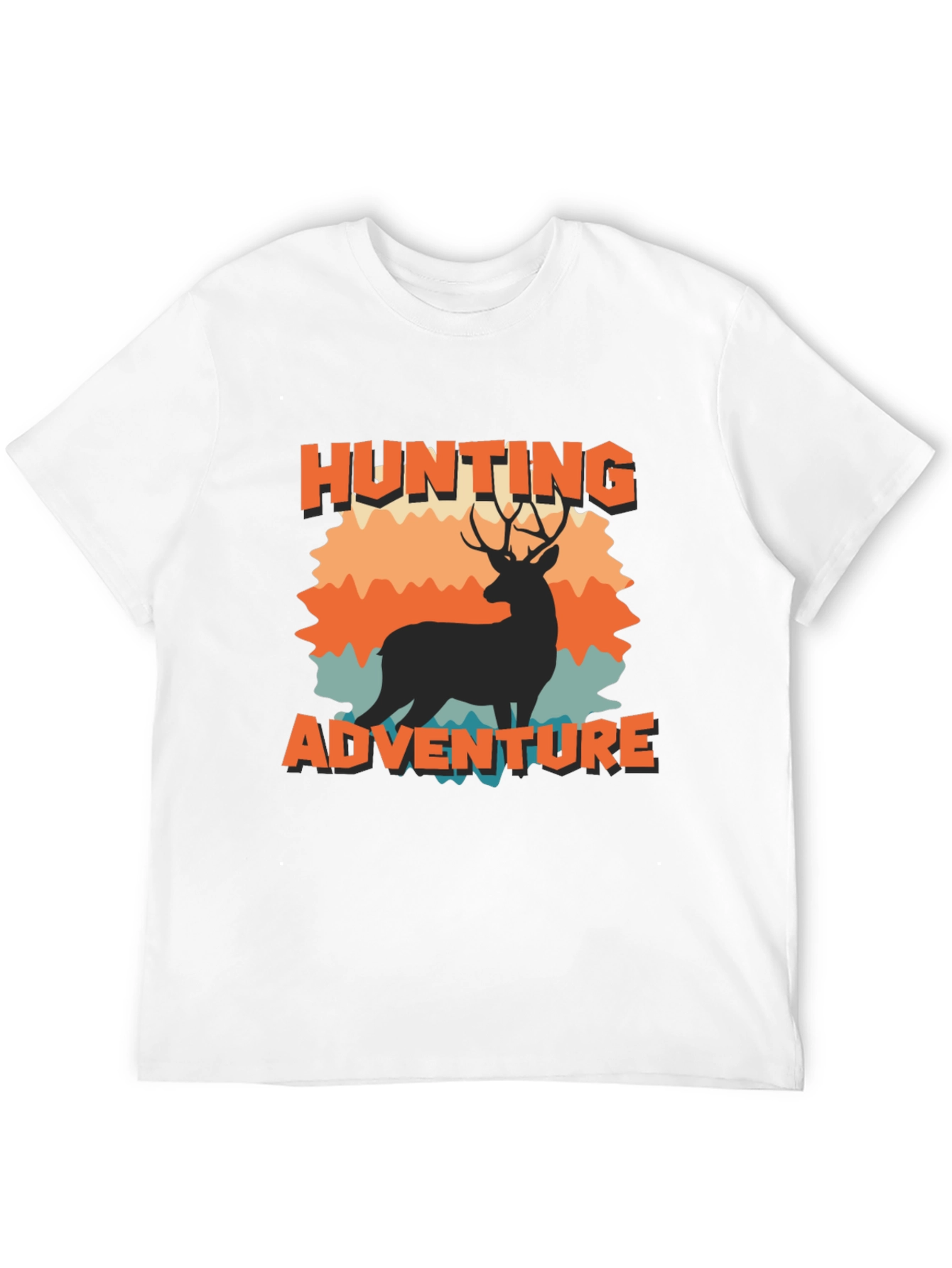 Hunting Adventure Graphic Tee - Black
