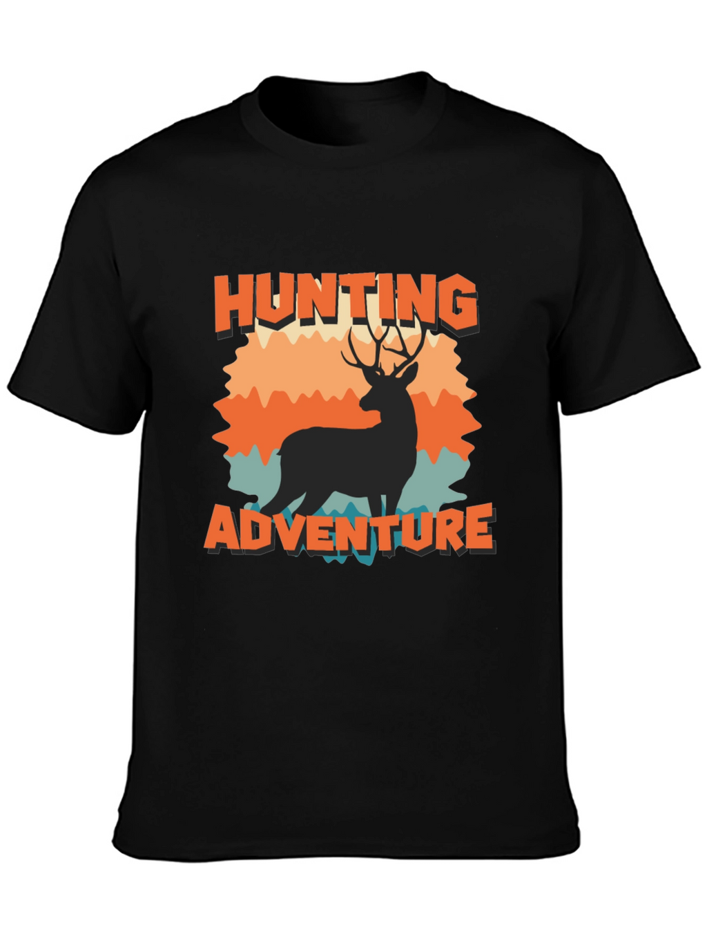 Hunting Adventure Graphic Tee - Black