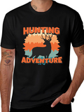 Hunting Adventure Graphic Tee - Black