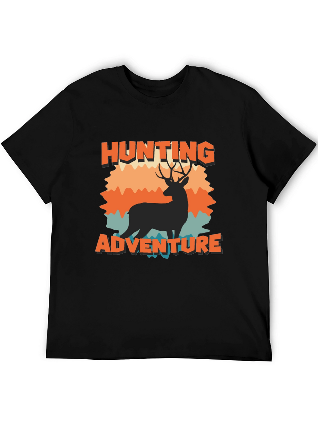 Hunting Adventure Graphic Tee - Black