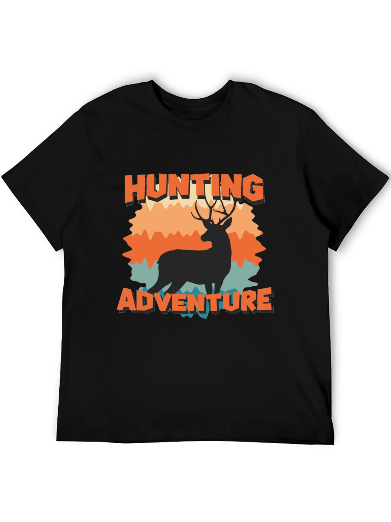 Hunting Adventure Graphic Tee - Black