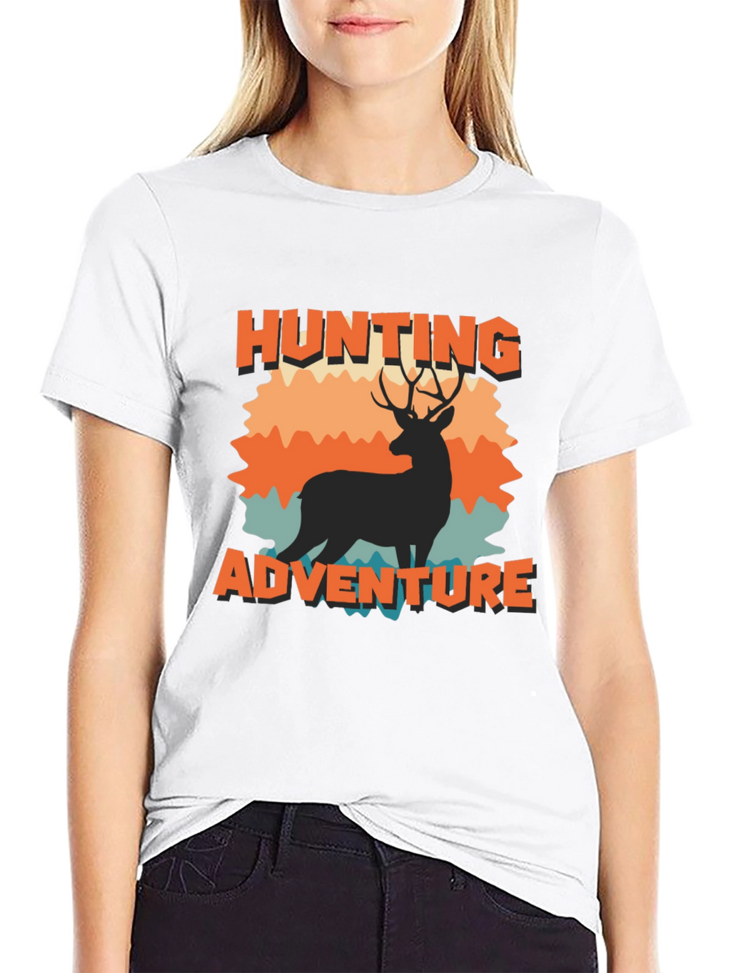 Hunting Adventure Graphic Tee - Black