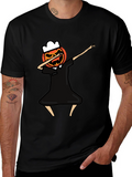 Dabbing Pumpkin Chef Halloween T-Shirt