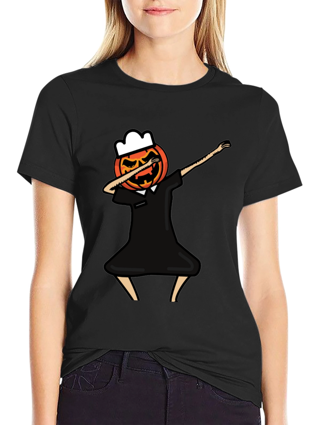 Dabbing Pumpkin Chef Halloween T-Shirt