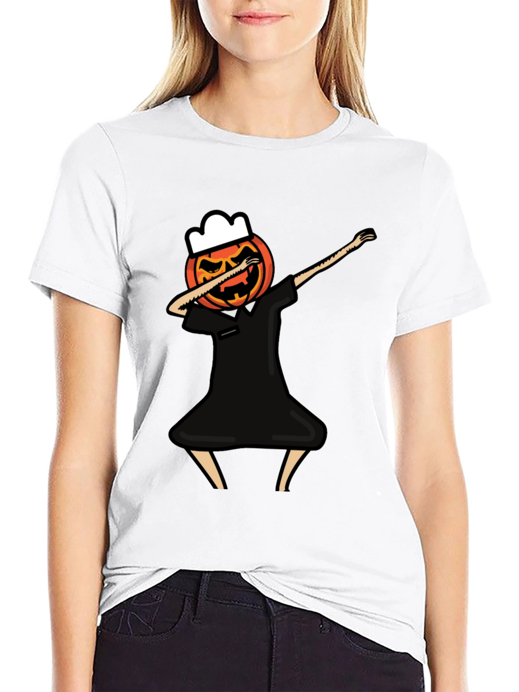 Dabbing Pumpkin Chef Halloween T-Shirt