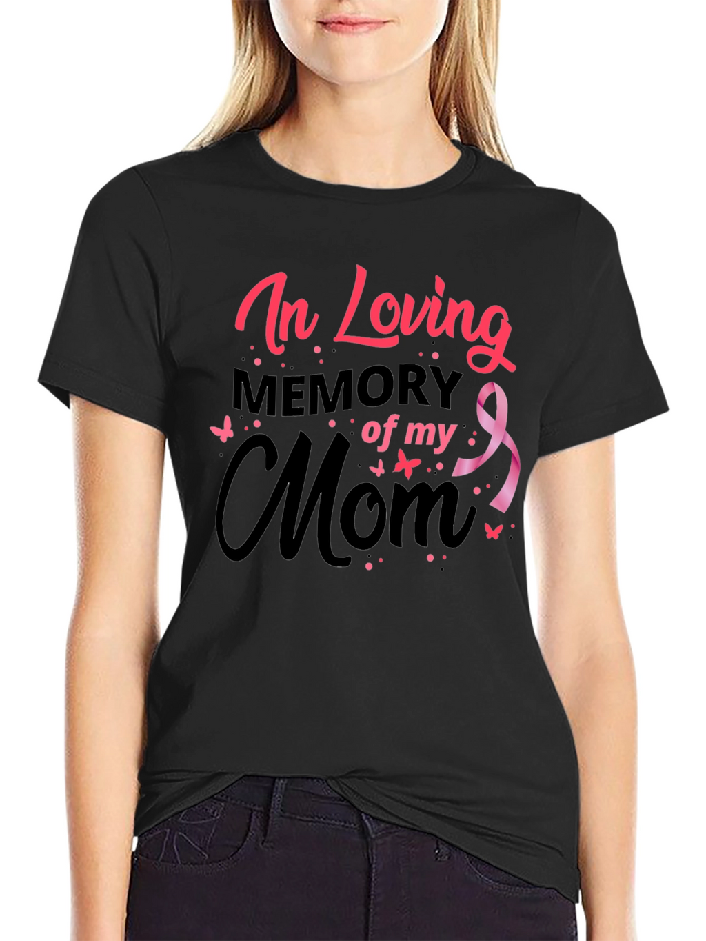 In Loving Memory of My Mom Black T-Shirt