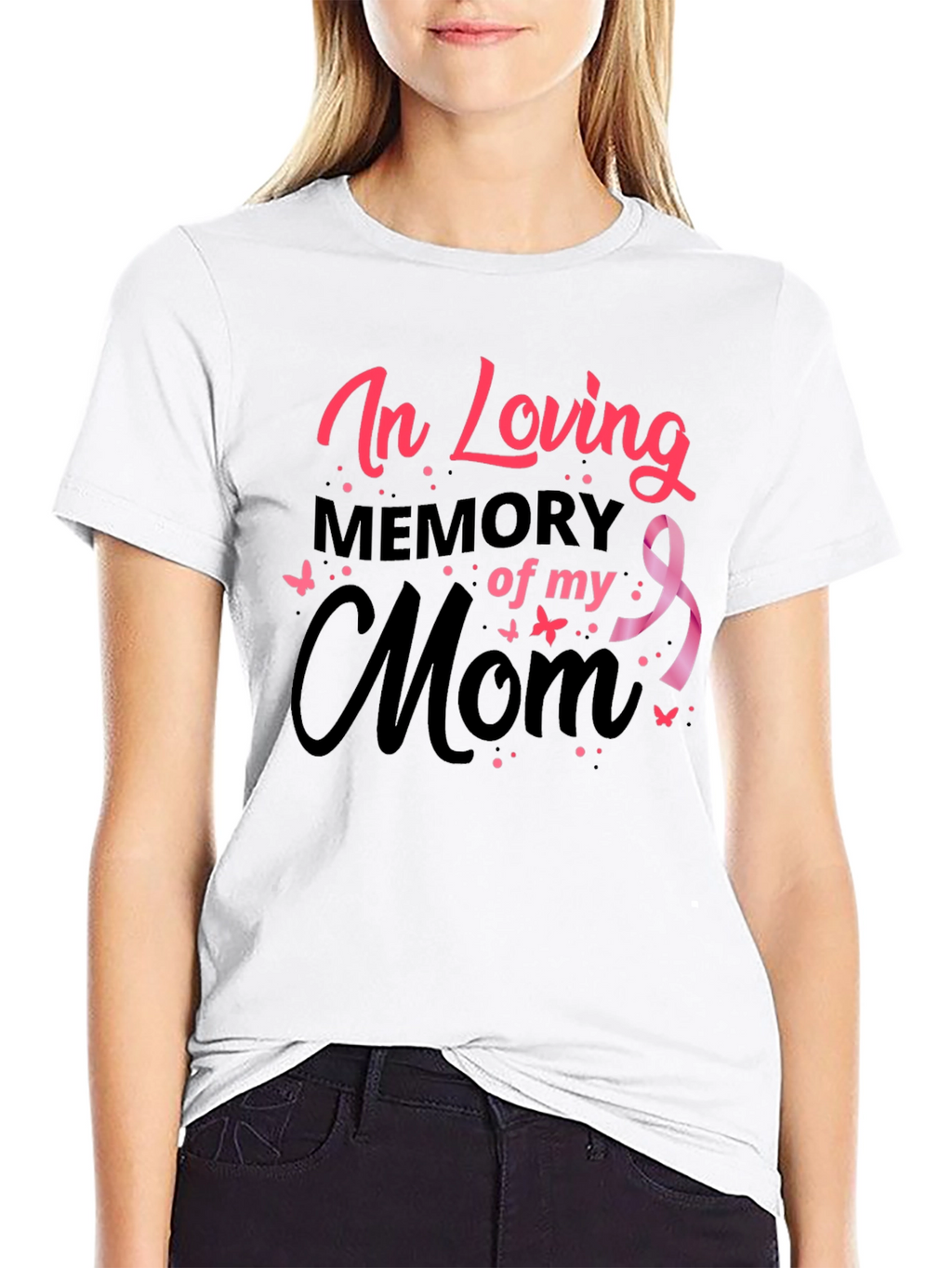In Loving Memory of My Mom Black T-Shirt