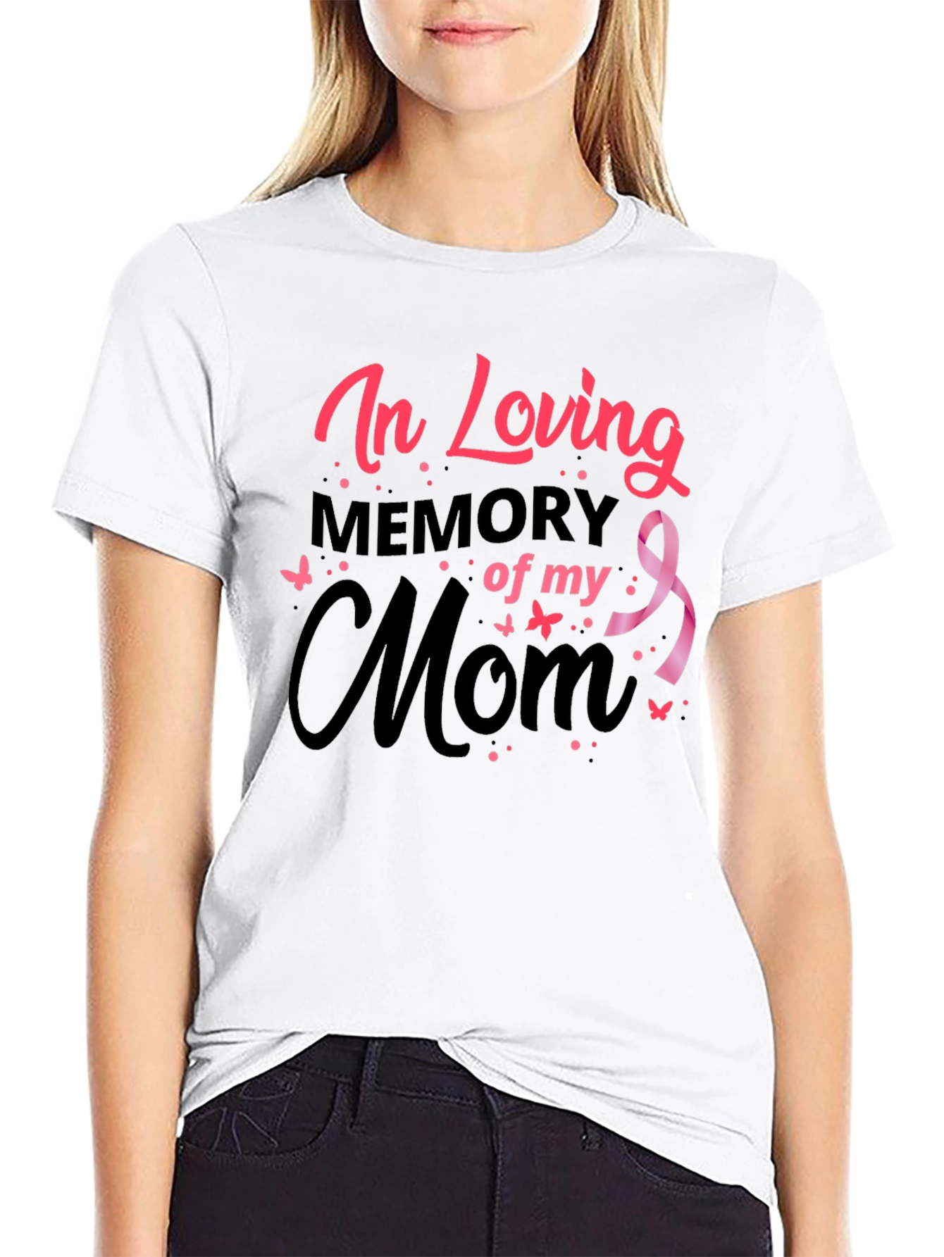 In Loving Memory of My Mom Black T-Shirt