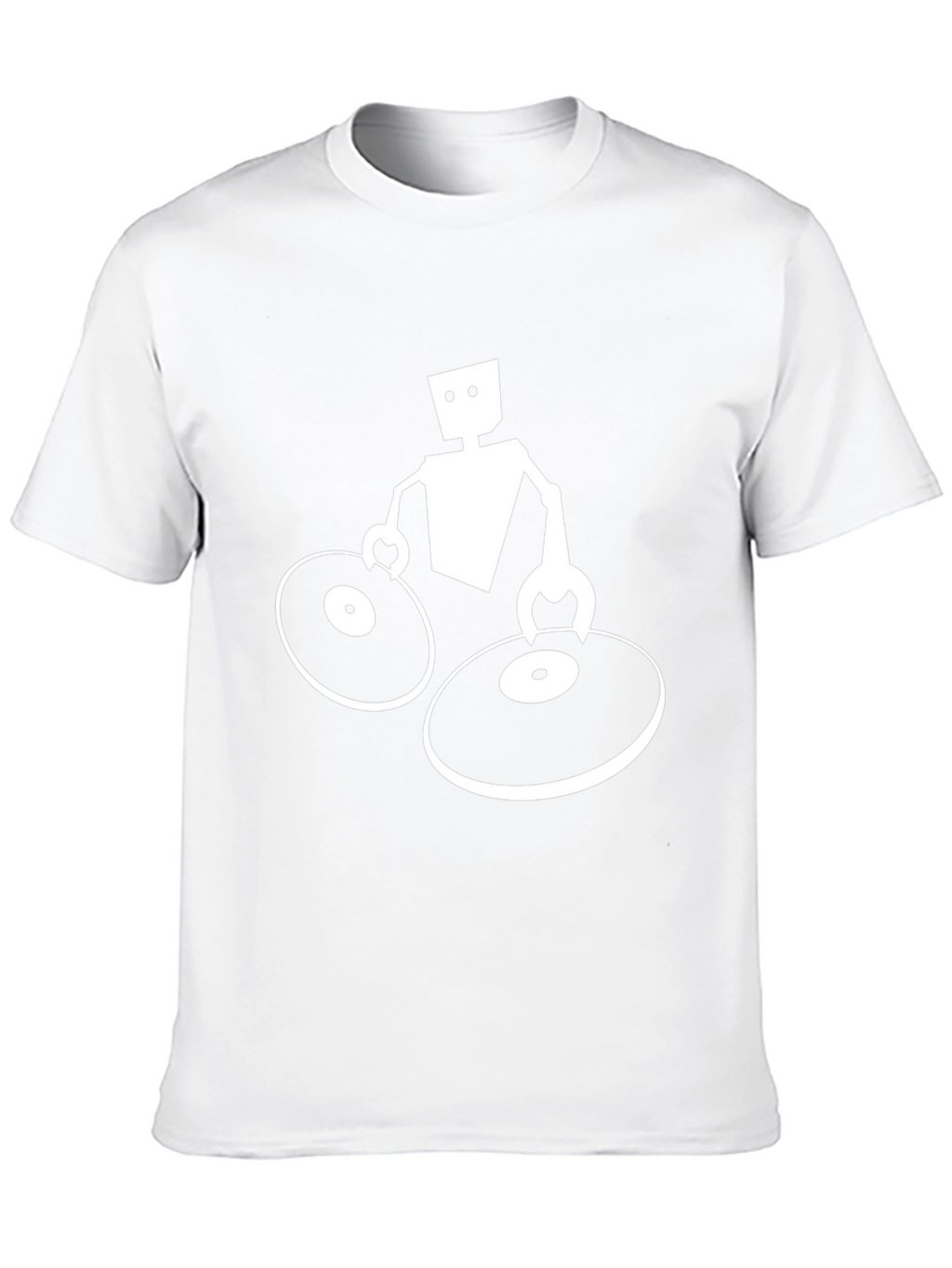 DJ Robot Graphic Tee - Black Cotton T-Shirt