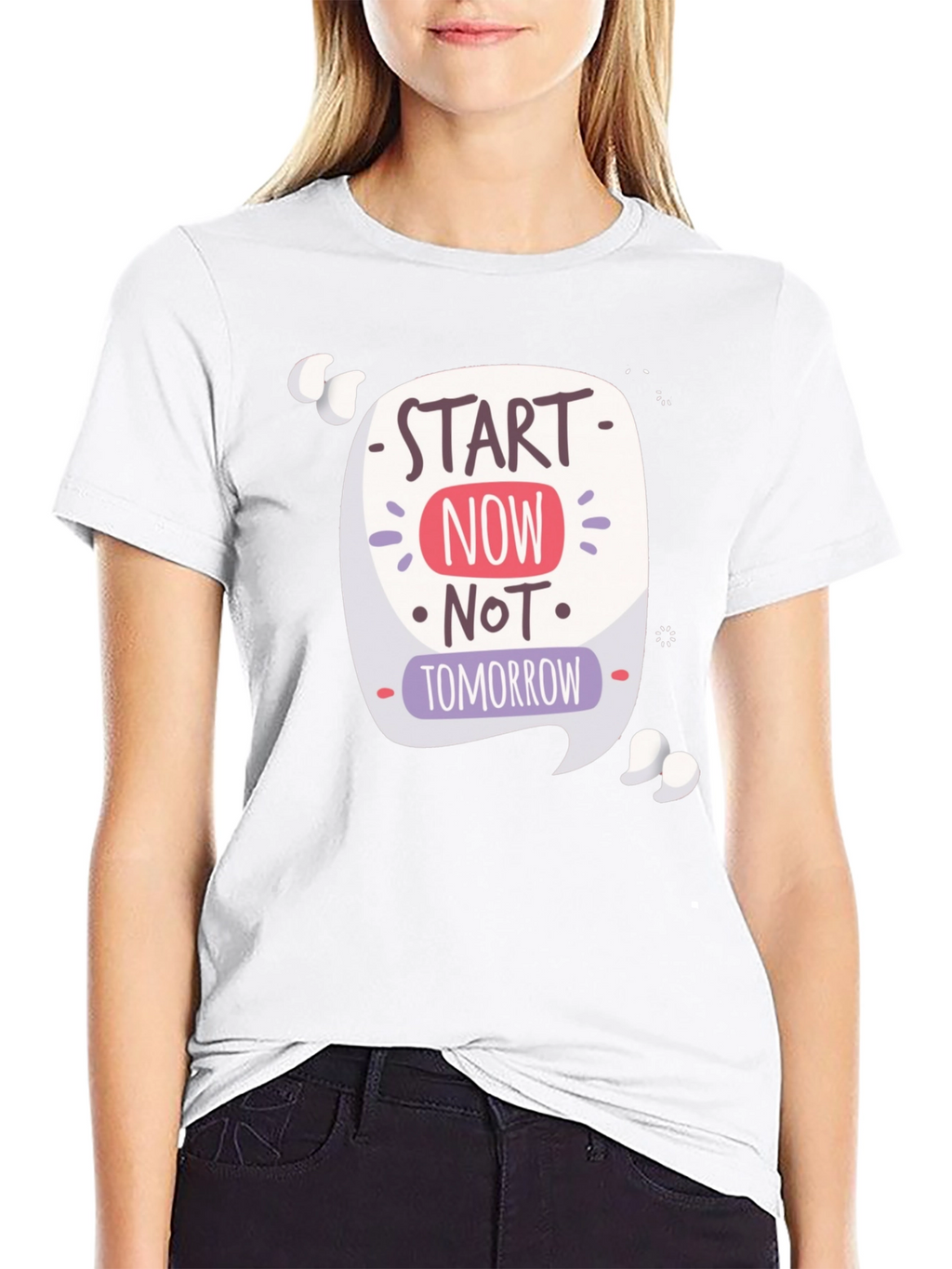 Motivational Graphic T-Shirt - Start Now!