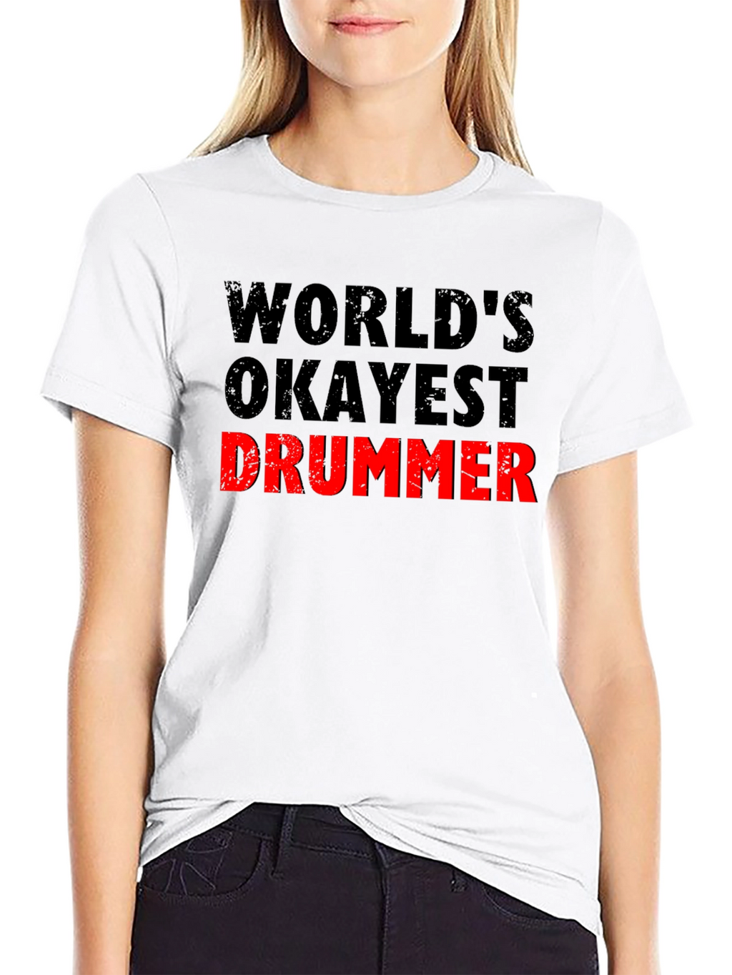 Worlds Okayest Drummer T-Shirt