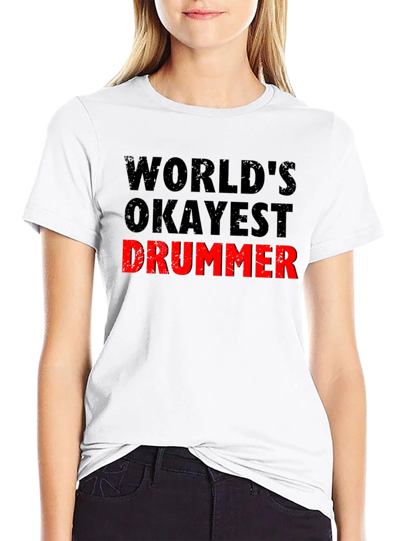 Worlds Okayest Drummer T-Shirt