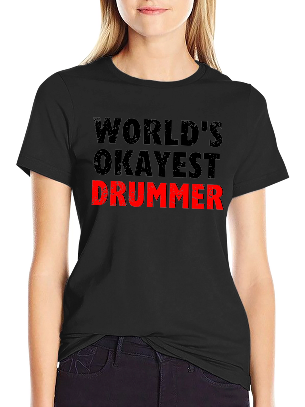 Worlds Okayest Drummer T-Shirt