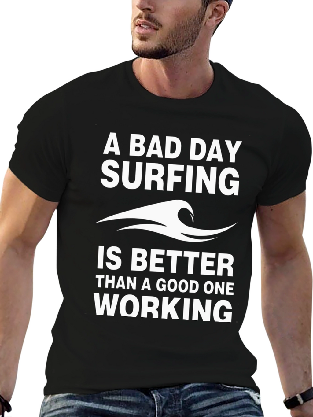 Surfing Graphic T-Shirt - A Bad Day Surfing