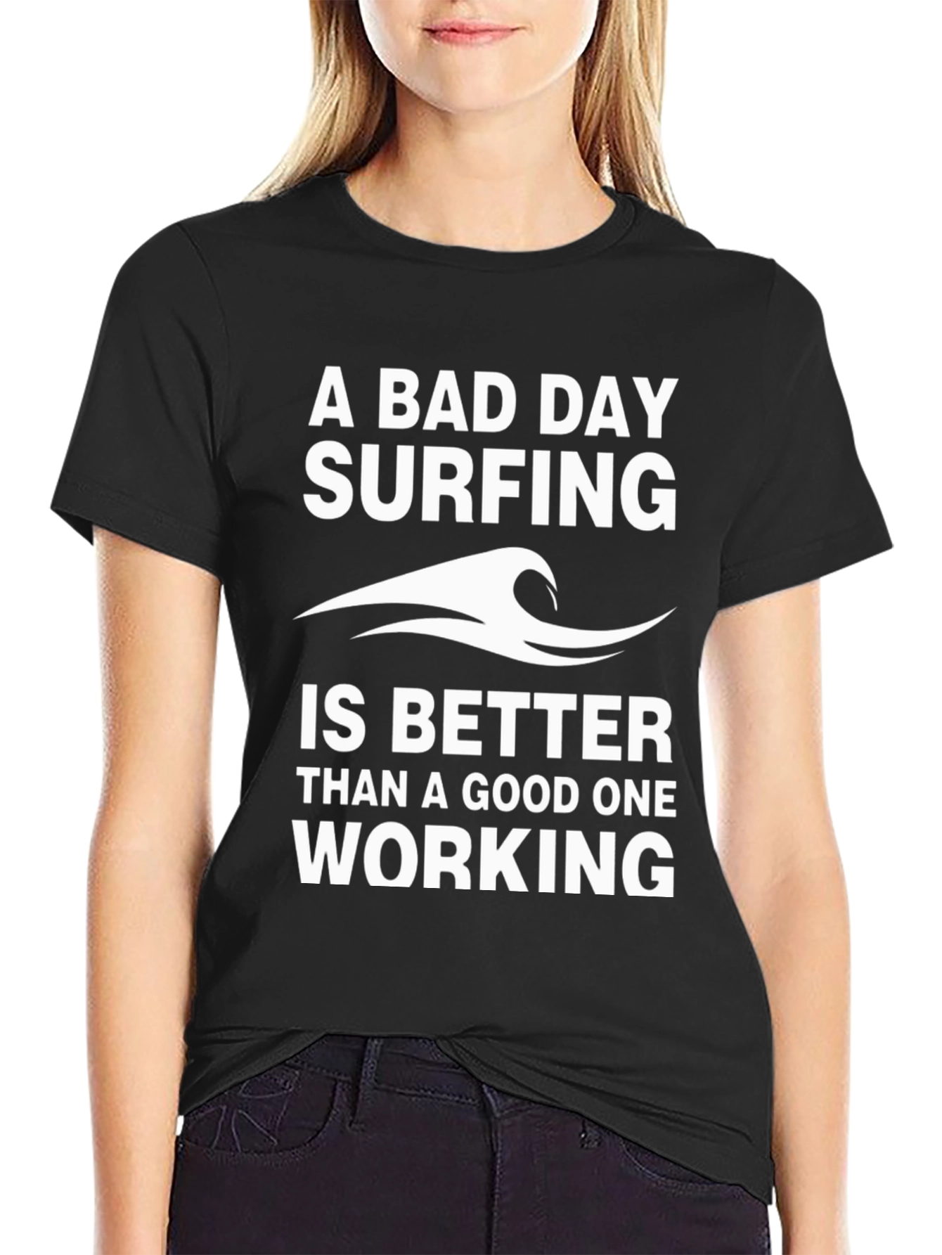 Surfing Graphic T-Shirt - A Bad Day Surfing