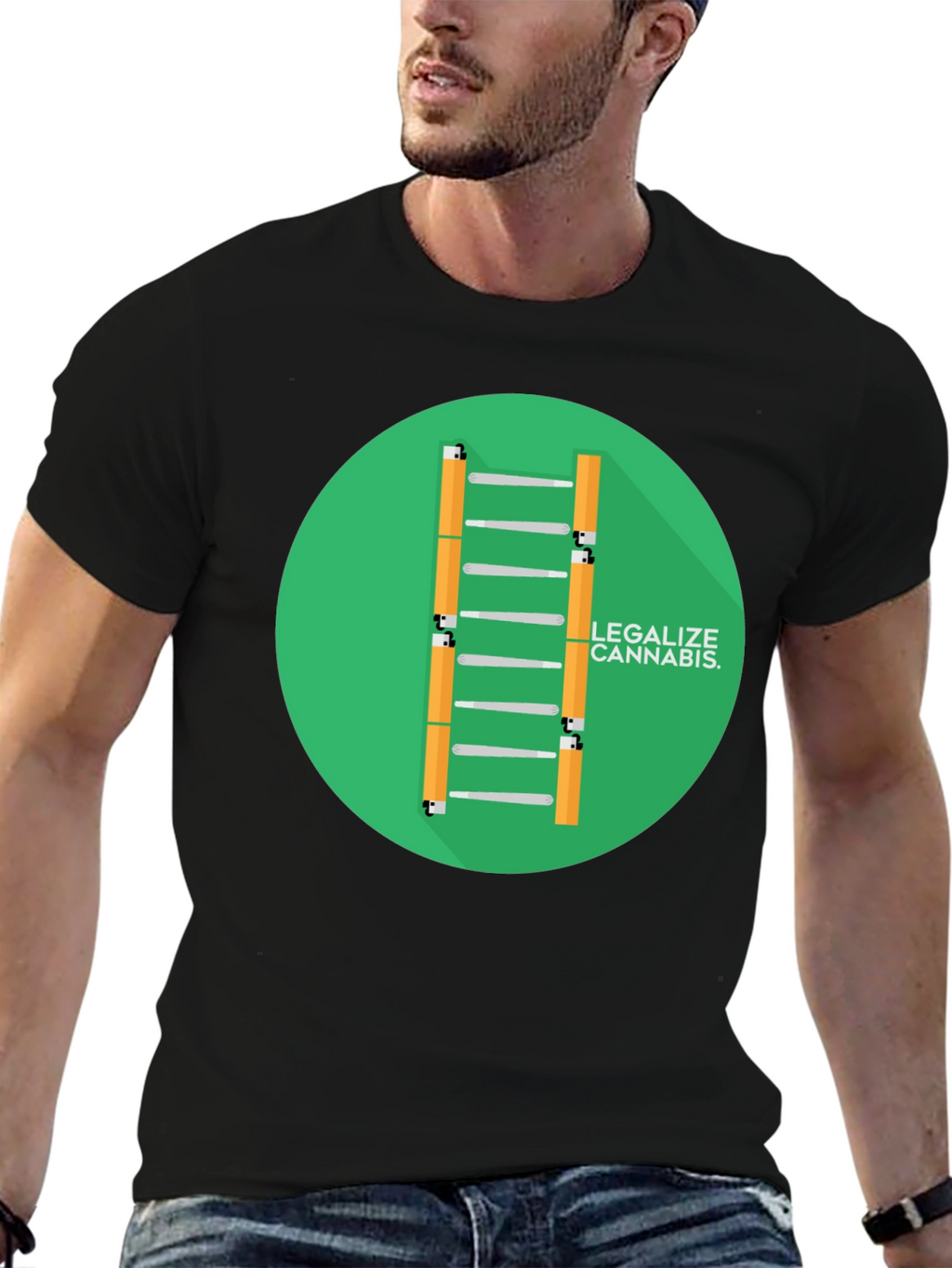 Legalize Cannabis T-Shirt Black