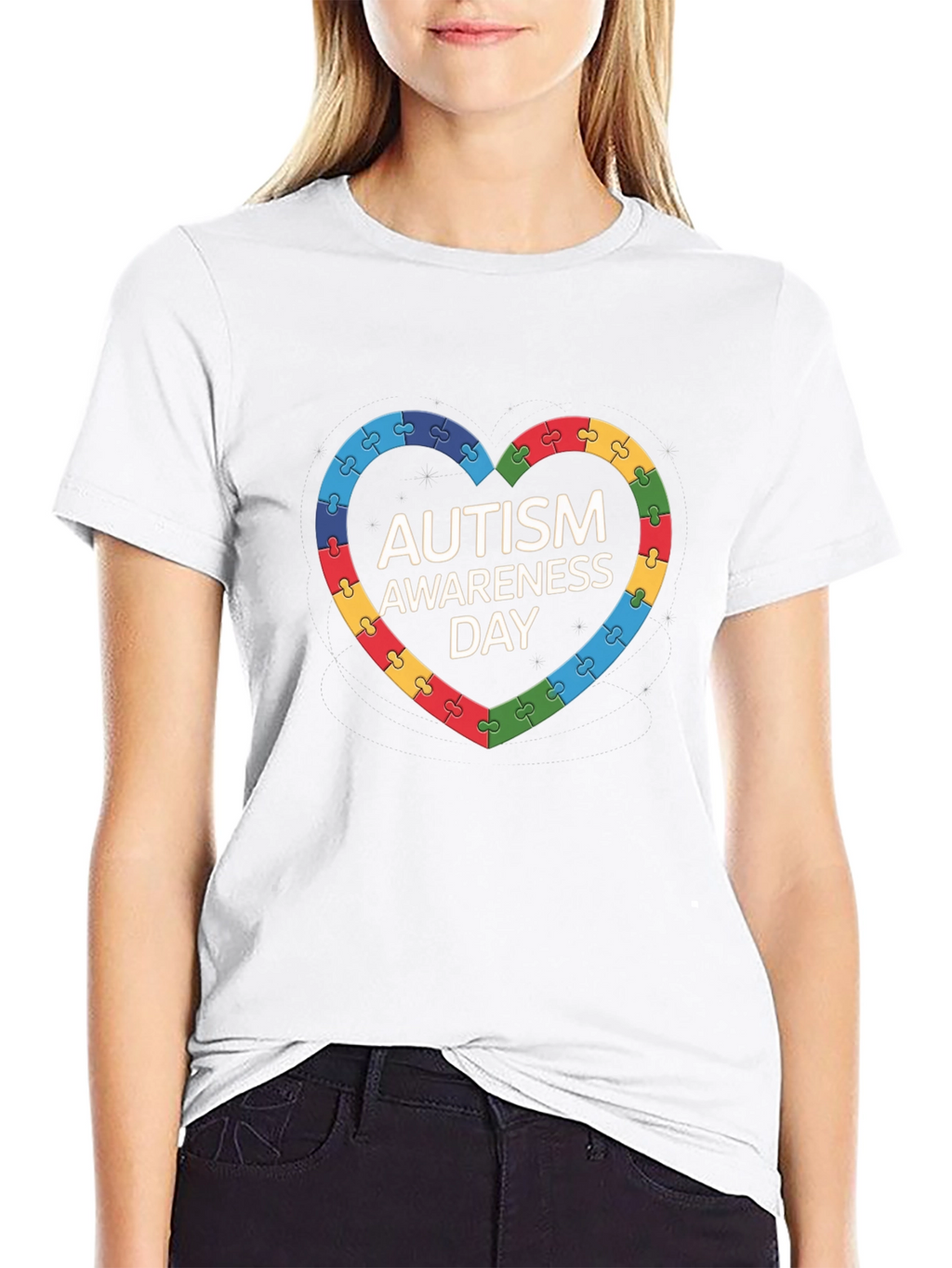 Autism Awareness Puzzle Heart T-Shirt