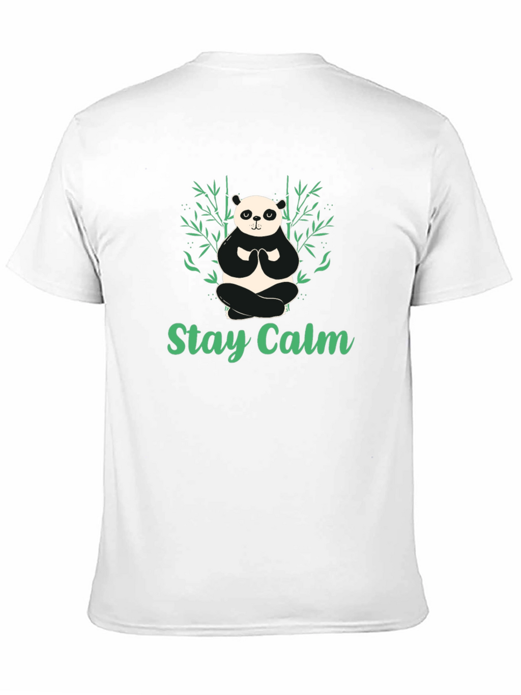 Stay Calm Panda T-Shirt - Relaxed Zen Design