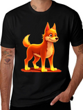 Cartoon Fox Graphic Tee
