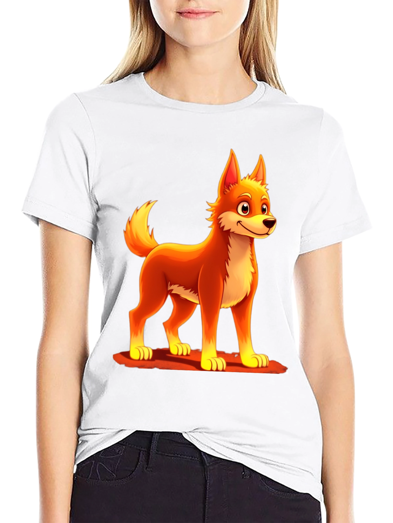 Cartoon Fox Graphic Tee