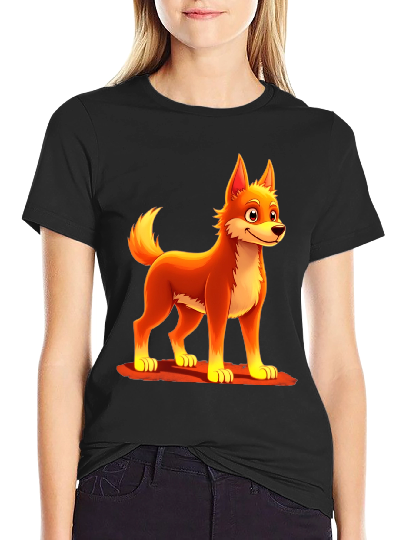 Cartoon Fox Graphic Tee