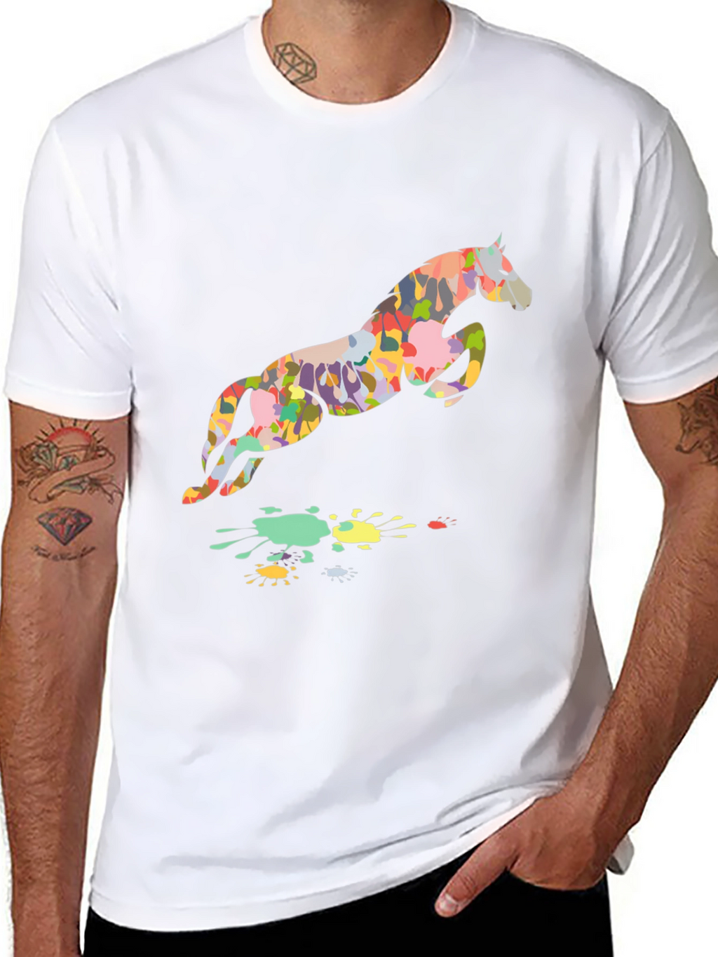 Abstract Horse Graphic Tee