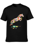 Abstract Horse Graphic Tee