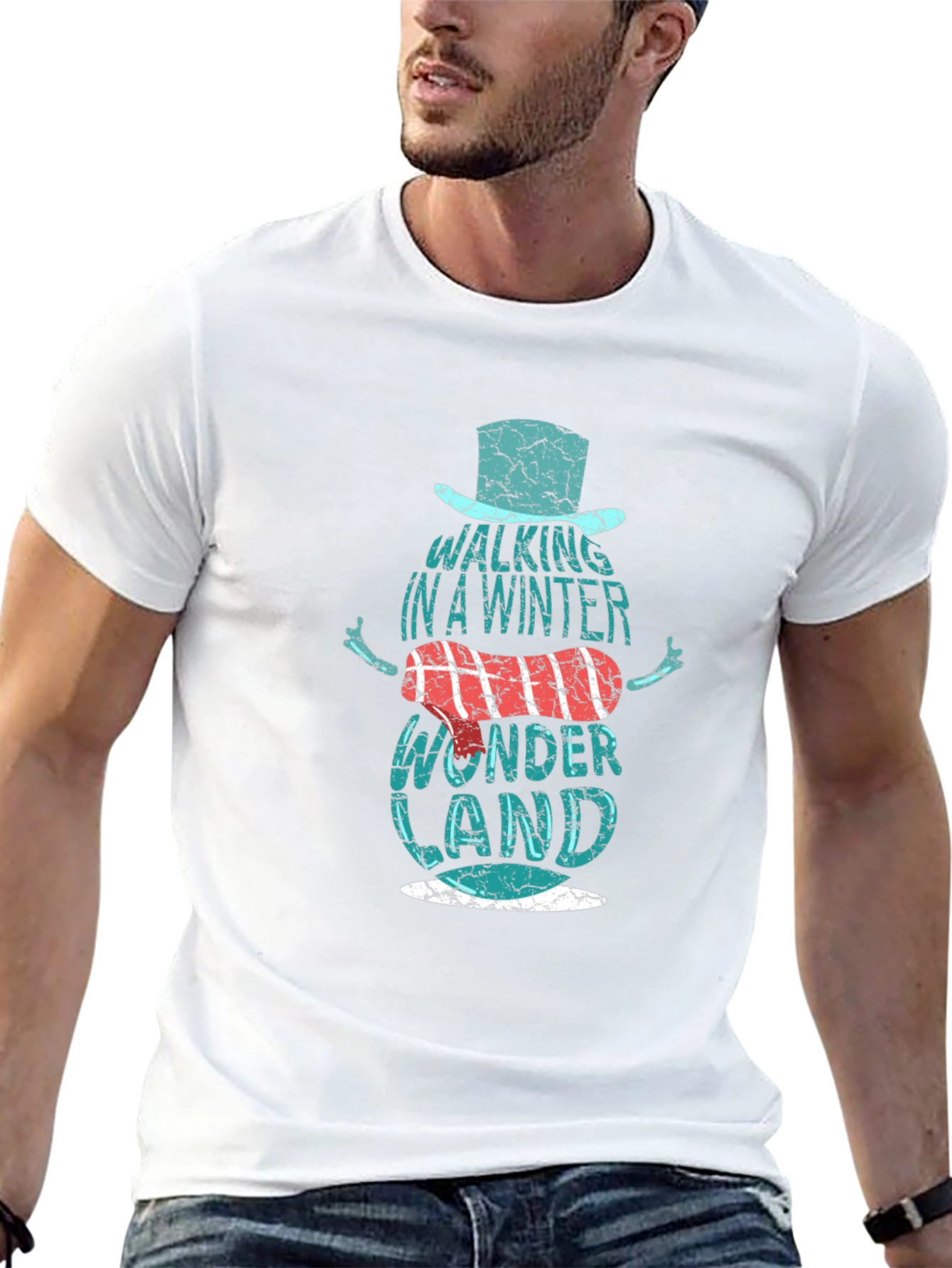 Winter Wonderland Snowman Graphic T-Shirt