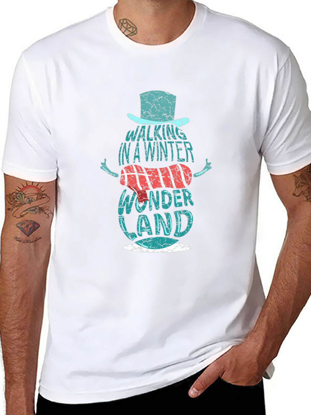 Winter Wonderland Snowman Graphic T-Shirt