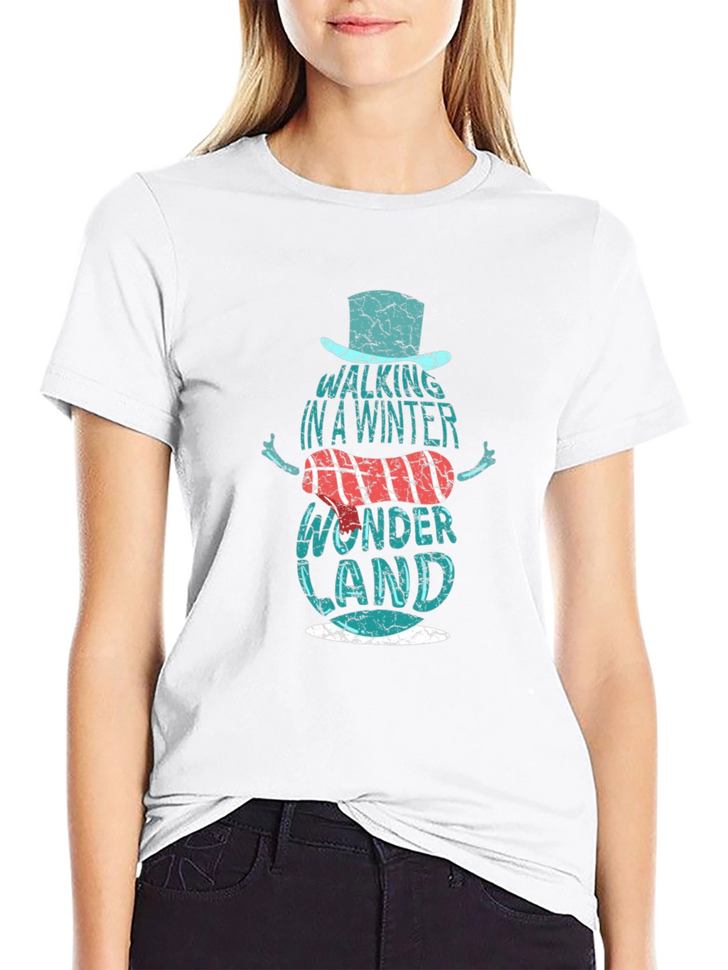 Winter Wonderland Snowman Graphic T-Shirt