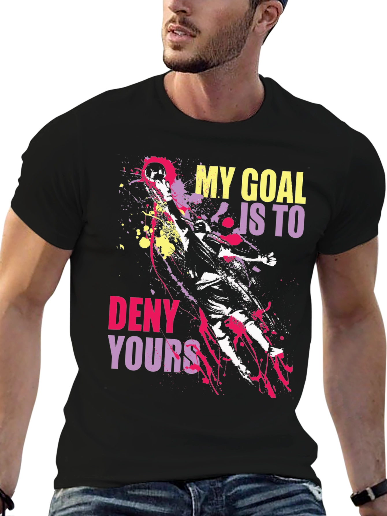 Goalie Graphic Tee: My Goal Is To Deny Yours