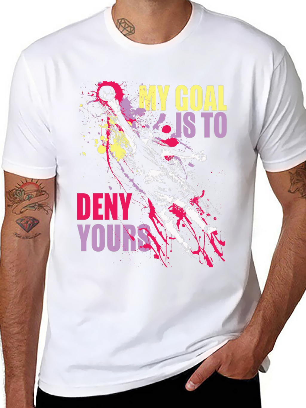 Goalie Graphic Tee: My Goal Is To Deny Yours