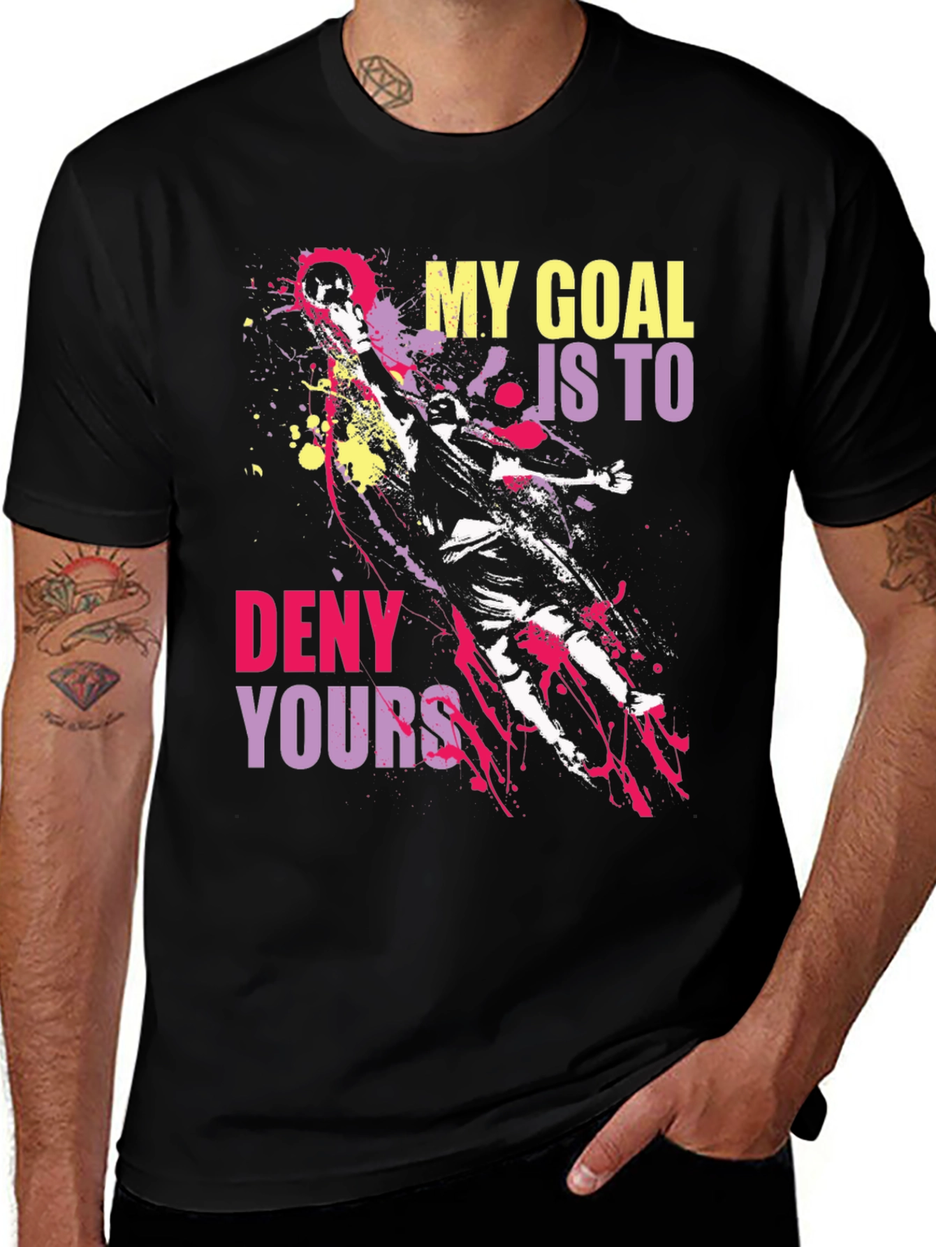 Goalie Graphic Tee: My Goal Is To Deny Yours