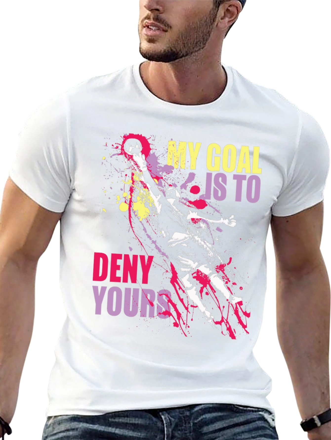 Goalie Graphic Tee: My Goal Is To Deny Yours