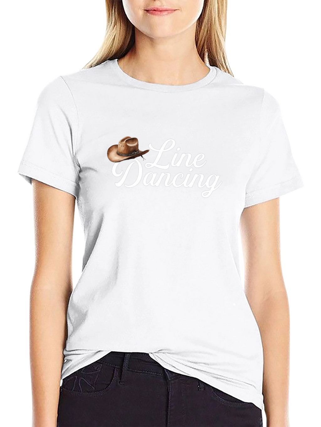 Line Dancing Graphic Tee - Western Style