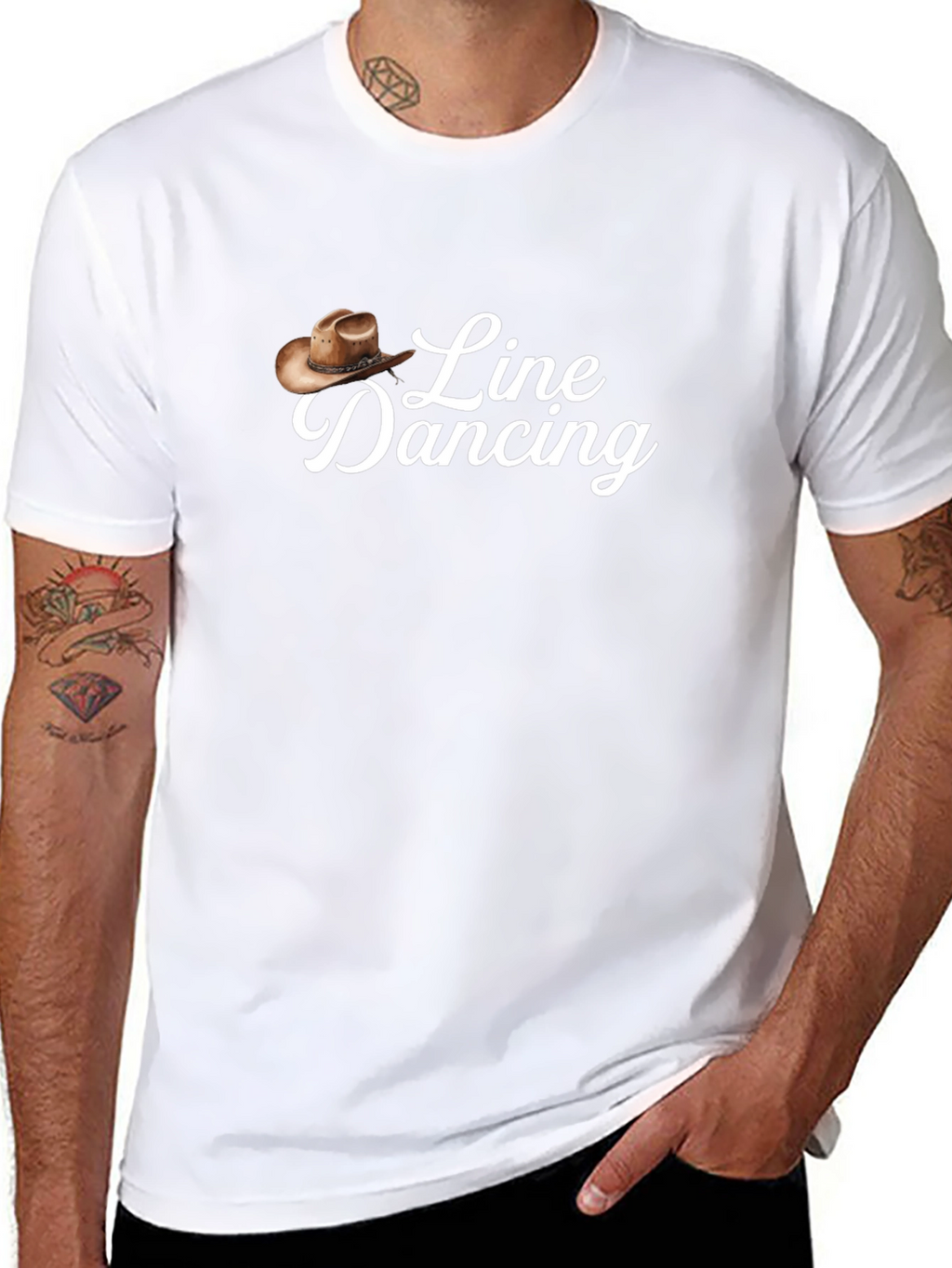 Line Dancing Graphic Tee - Western Style
