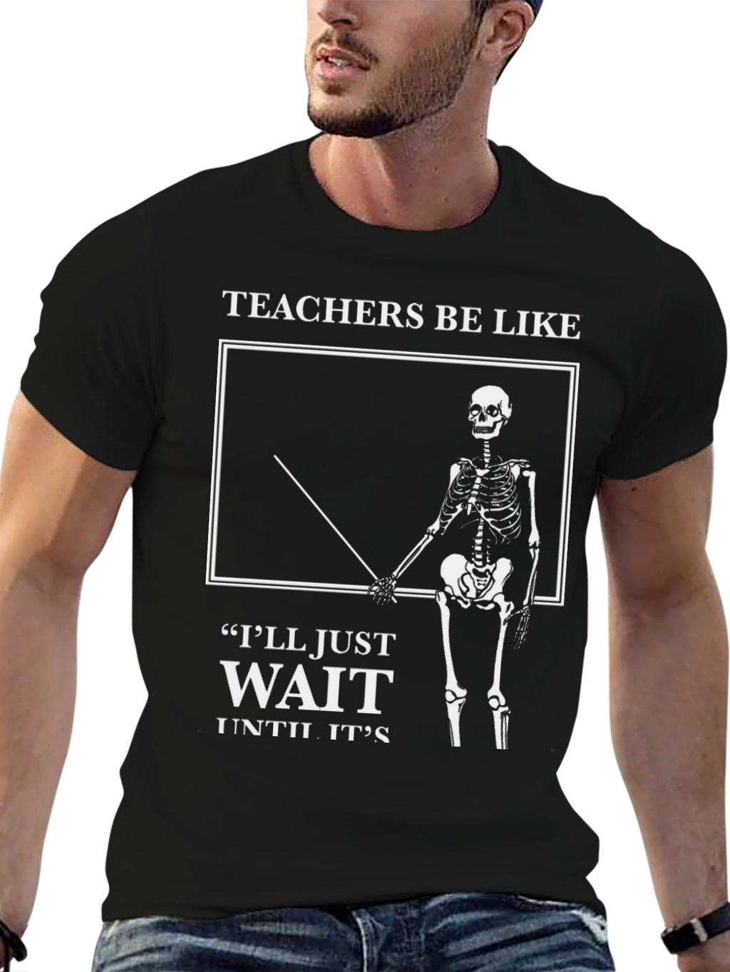 Teachers Be Like Skeleton Graphic T-Shirt