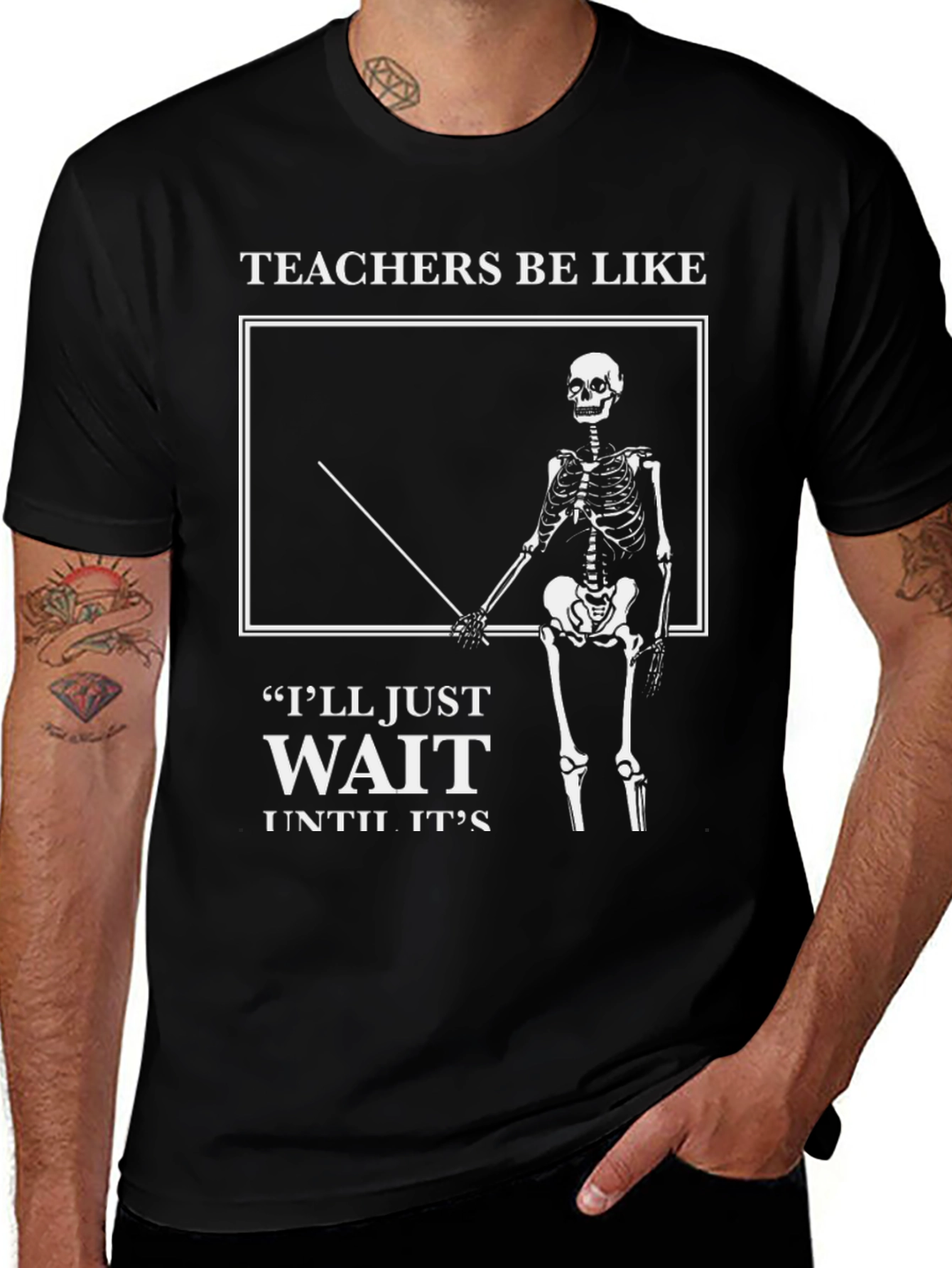 Teachers Be Like Skeleton Graphic T-Shirt
