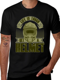 Life is Tough Get a Helmet Graphic Tee