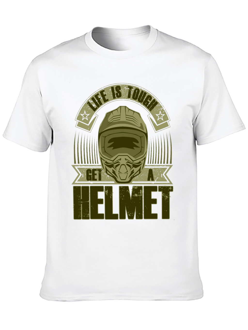 Life is Tough Get a Helmet Graphic Tee