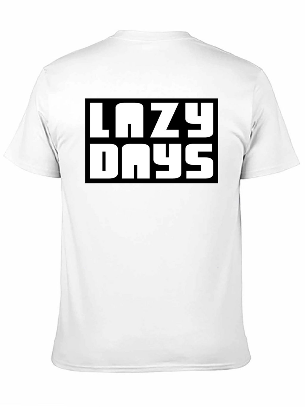 Lazy Days Black Graphic T-Shirt