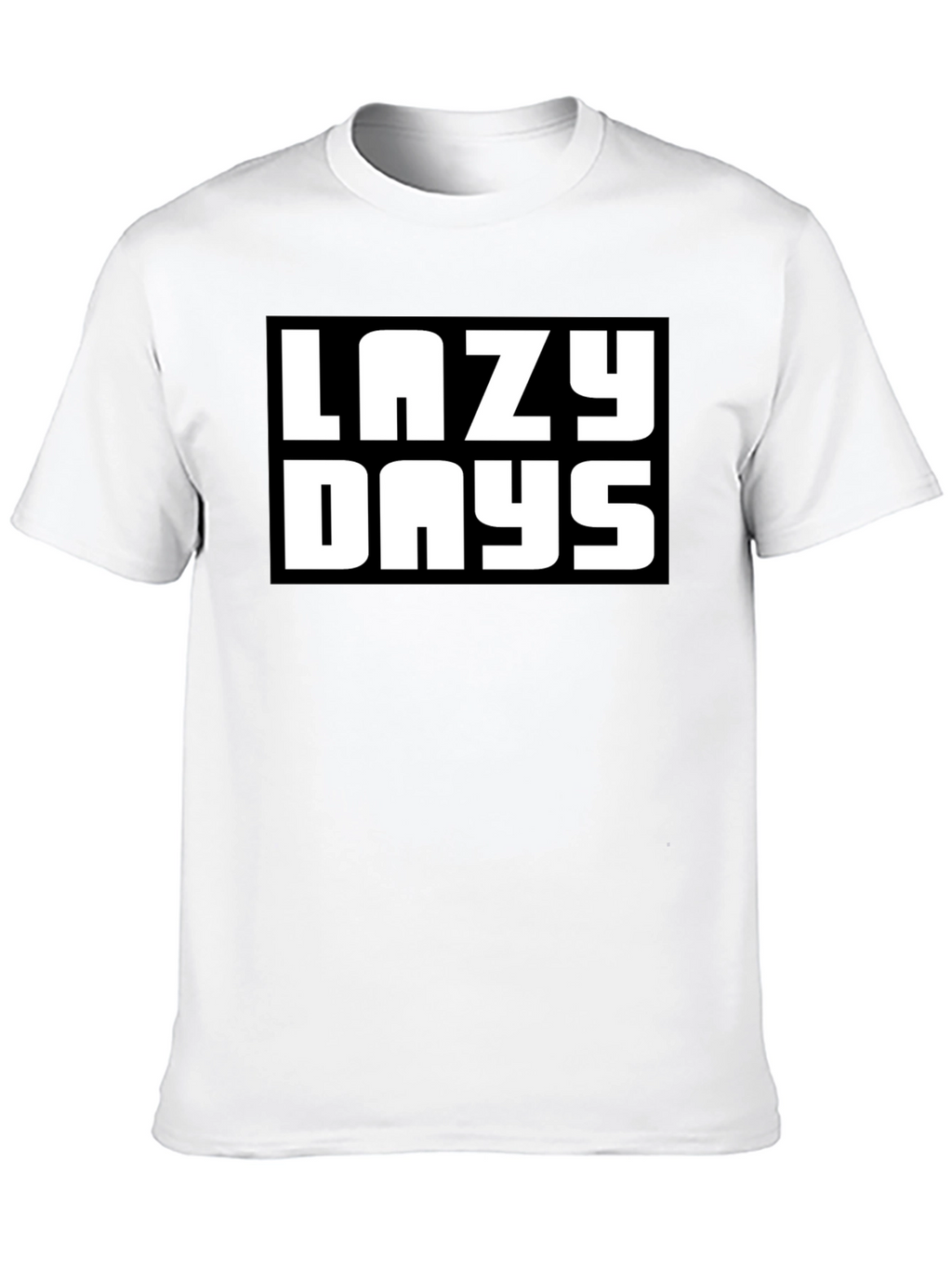 Lazy Days Black Graphic T-Shirt