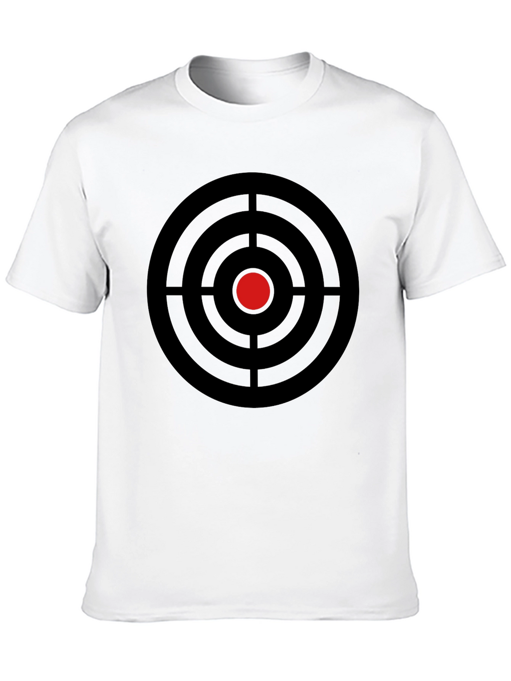 Target Graphic Tee - Black Cotton Crew Neck T-Shirt
