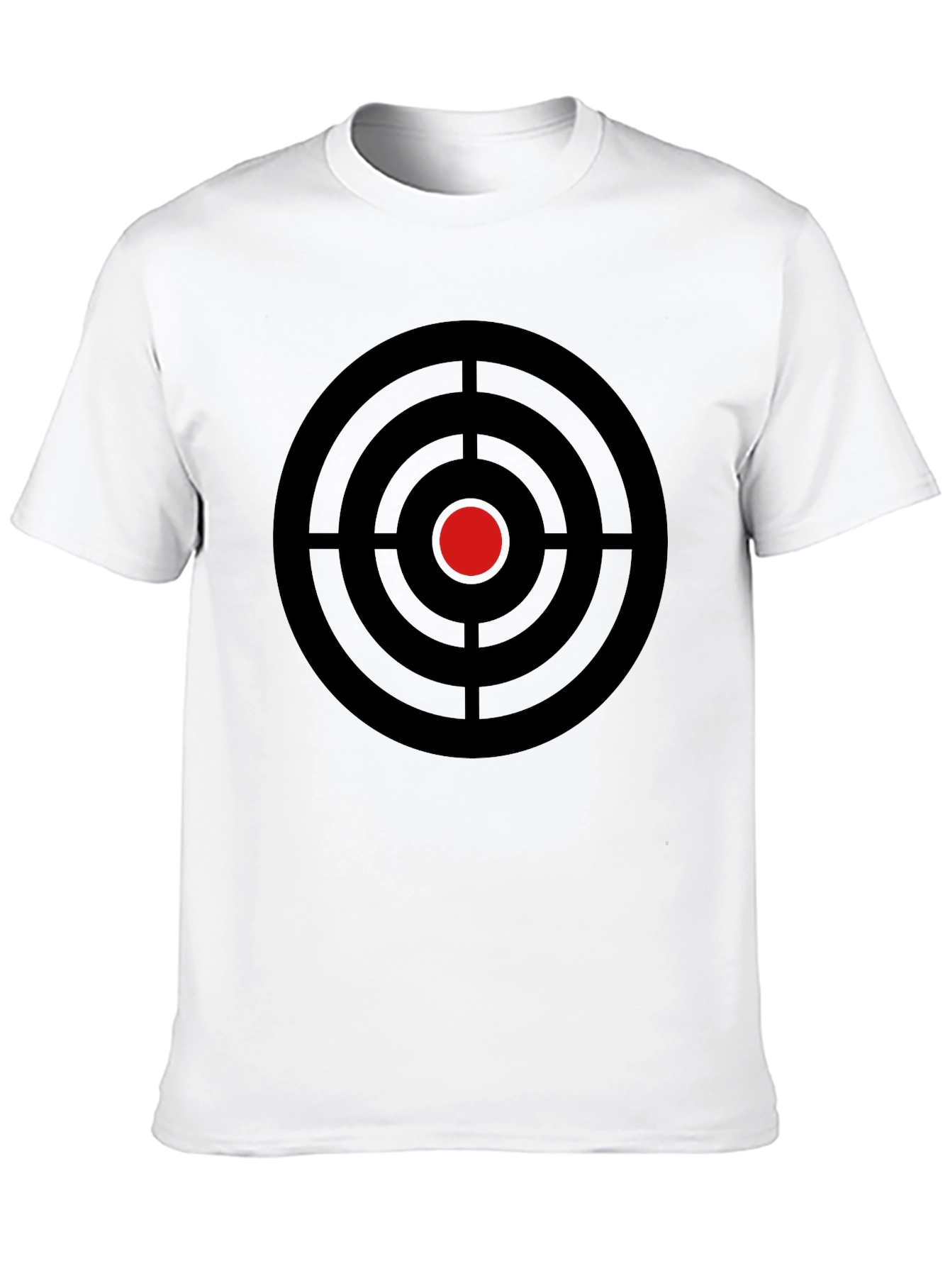Target Graphic Tee - Black Cotton Crew Neck T-Shirt