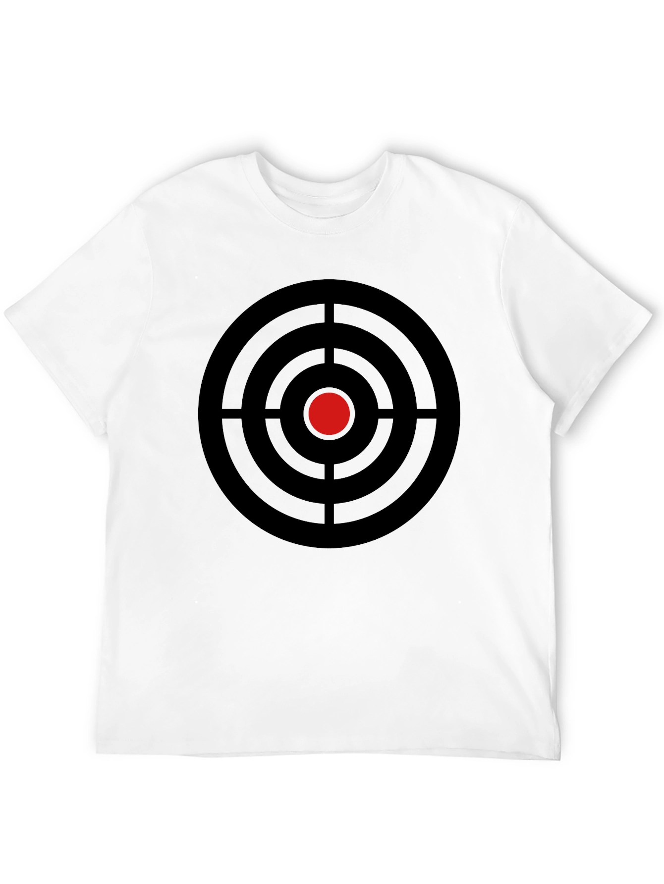 Target Graphic Tee - Black Cotton Crew Neck T-Shirt